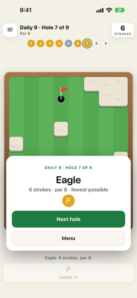 An eagle on hole 7